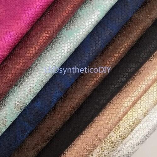 1PC 21X29CM Metallic Mermaid Synthetic Leather, Faux Leather Sheets, PU Leather For Making Bows LEOsyntheticoDIY T396A