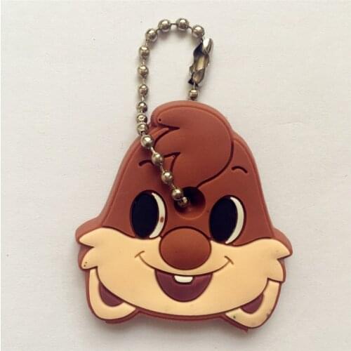 1Pcs New Creative Silica gel Protective Key Case Cover for Key Control Dust Cover Cartoon Key Holder Key Chains