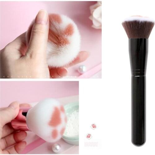1Pcs Cute Cat Claw Paw Single Makeup Brush Power Foundation Brush Concealer Blush Blending Brush Cosmetic Make Up Tools