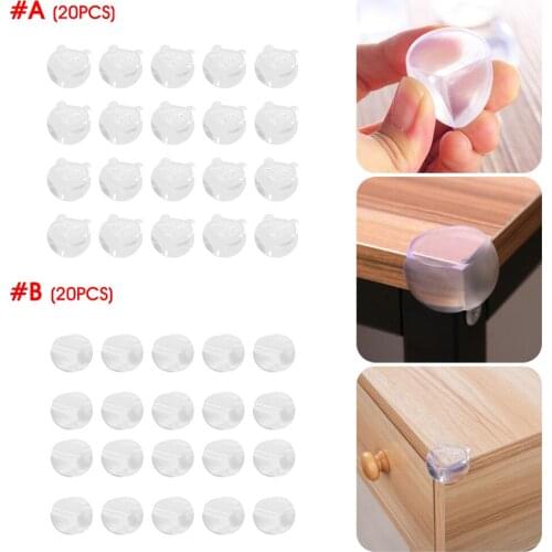 10Pcs/20Pcs Corner Protectors PVC Transparent Corner Edge Guard Bumper Baby Safety Anticollision Protector Dropshipping