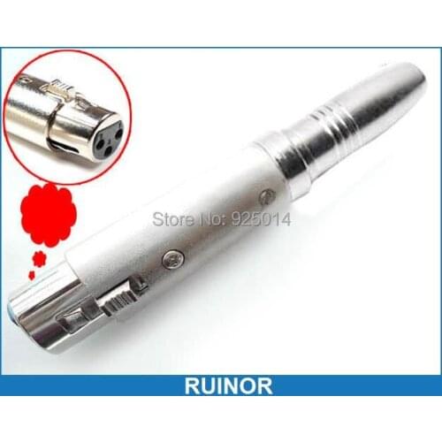 2PCS 6.35mm Adaptors - 3 Pin XLR Female 3-Pole to 6.35mm 1/4'' Female Jack plug