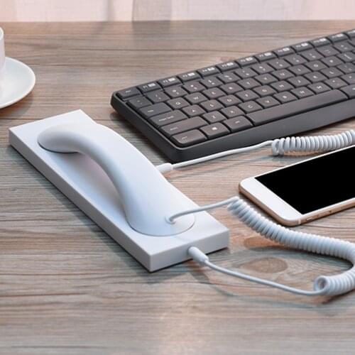 3.5 mm Comfort Telephone Handset Mini Mic Speaker Phone Call Receiver For Iphone for Samsung for Huawei