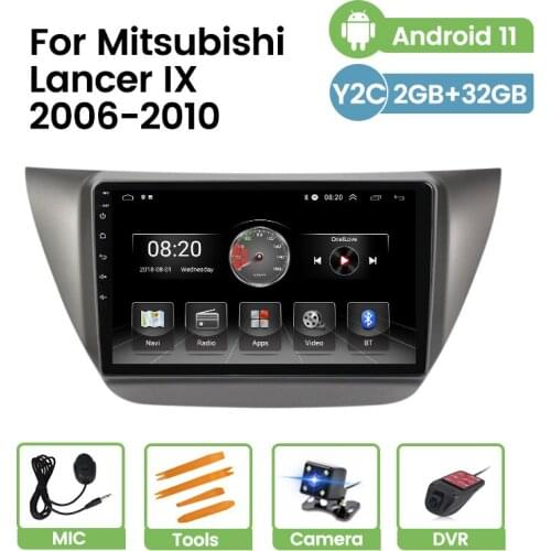 Android 11 For Mitsubishi Lancer IX 2006 2007 2008-2010 2.5D HD 1024*600 Car Radio Stereo Player Multimedia BT GPS Navigation FM