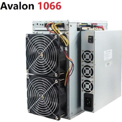 Avalon Miner 1066 50TH/s 3250W BTC Avalon 1066 Miner 16nm Chip Bitcoin Canaan Mining SHA-256