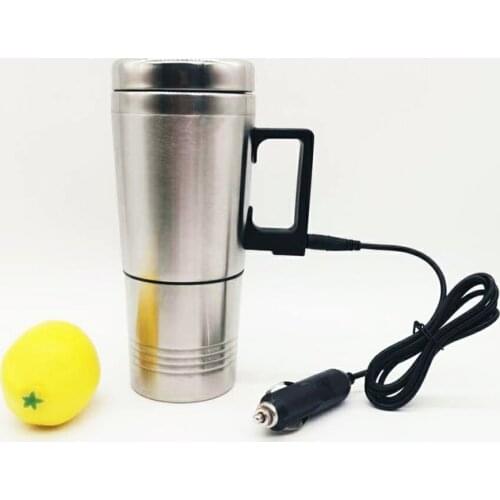 New Car Heating Cup 12/24V Water Heater Kettle Electric Kettle Coffee Tea Boiling Heated Mug Water Heater Travel kettle For Car