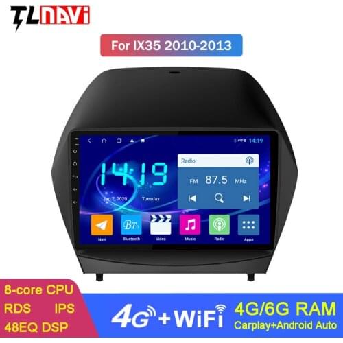 IPS 4G+64G Android 9.0 Car Radio DVD Player for Hyundai IX35 2010-2013 GPS Navigation with DVR Camera Rear Mirror link