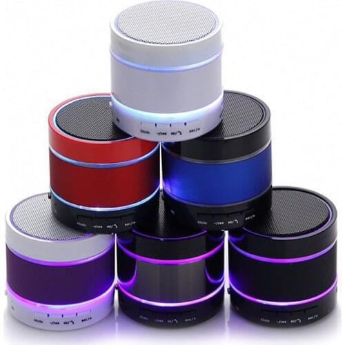 Wireless Bluetooth LED Speaker Outdoor Portable Mini Stereo Speaker Support MP3 TF Card U Disk