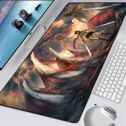Attack On Titan XXL Mouse Pad Large Computer Gaming Mousepad Keyboard Pad To Mouse Notbook PC Gamer Mouse Office Desk Mice Mats