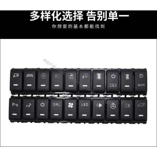 For Infiniti M35 2007-2009 Front Fog Light LED DRL Heating Up Tail Gate Radar Parking Sensor Switch Button with wire