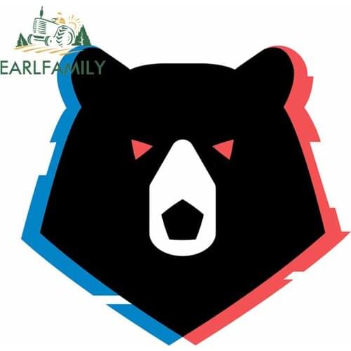 EARLFAMILY 13cm x 12cm for Russia Bear Logo Motorcycle Car Bumper Window Stickers Personality Creative Scratch-proof Decal