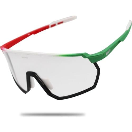 Photochromic Cycling Glasses Bicycle Outdoor Sports Polarized Sunglasses Discoloration Glasses Bike Goggles Bike Eyewear 5 Lens