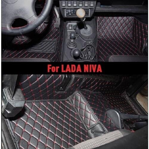 Custom Car Floor Mat For Lada Niva Car Accessories Leather Carpet Floor Mats