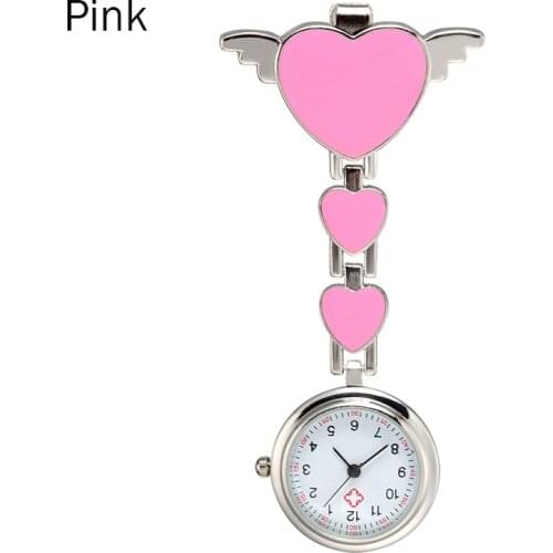 Newly Nurse Pocket Watches Round Dial Quartz Angel Band Brooch Doctor Hanging Watches DOD886