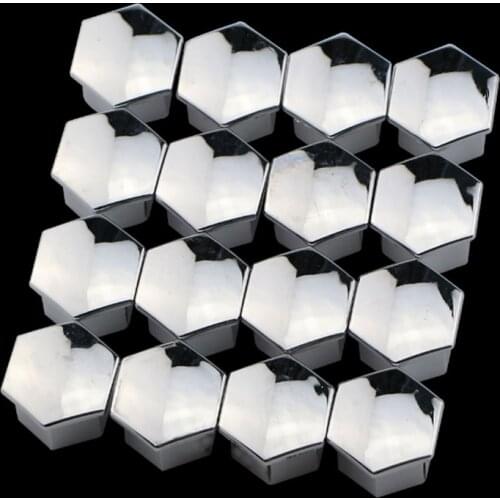 Foal Burning 16 Pcs/Set Abs Chrome Wheel Hub Caps Cover for Citroen C3 for Peugeot 208 2008 3008 2012 2013 2014 2015 2016