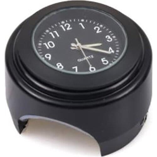 Motorcycle Quartz Clock 7/8Inch Waterproof Bike Handlebar Mount Watch Aluminum Luminous Clock Universal Accessories