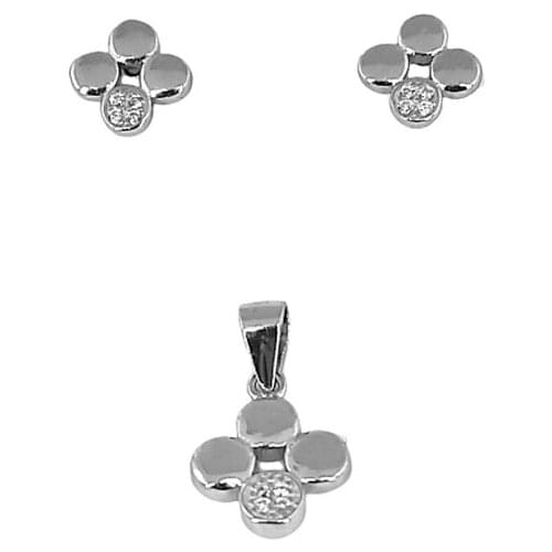 SET SET Silver 925 finished in rhodium brand OSNOR