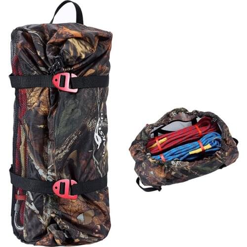 2018 New Climbing safety rope shoulder Oxford cloth storage bag climbing downhill rope storage box