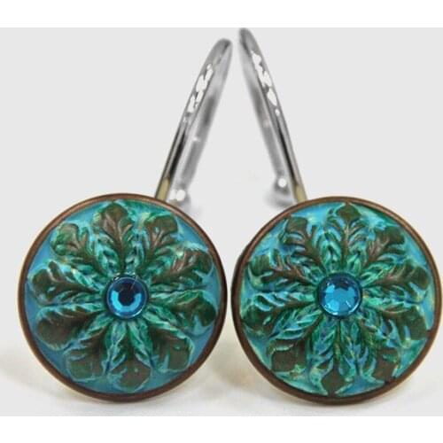 New 12pcs/pack Mysterious Peacock Blue Shower Curtain Rings Hooks Curtain Peacock Feather Bathroom Curtain Rings Accessories