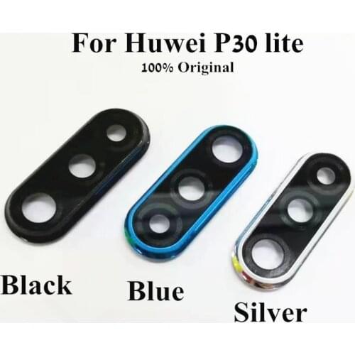 10pcs Original Camera Ring For Huawei P30 Lite 48MP Rear Back Camera Frame Cover with Outside Glass Lens lenses