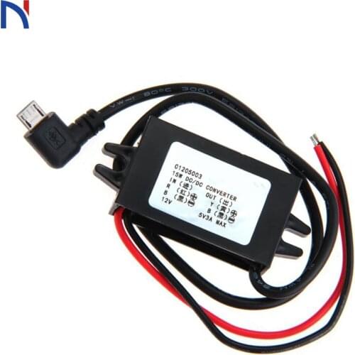 Step Down 12V to 5V USB DC DC Converter 3A Power Supply Module Micro USB Converter High Quality For Car Charging