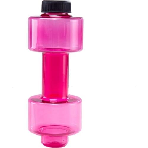 550ml Dumbbell Sports Water Bottle Portable Leakproof Plastic Gym Fitness Kettle Exercise Workout Drinking Cup