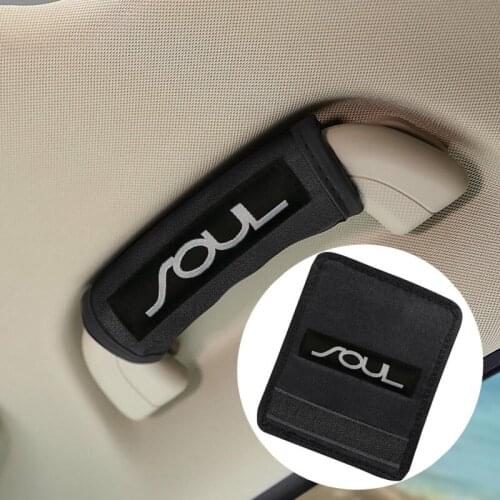 Car interior Car roof handle plush protective cover for Kia Soul 2010 2011 2017 2018 Car Accessories