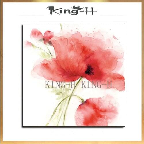 Hand-painted oil painting abstract pen flowers plant many modern color to decorate children room hall hotel office