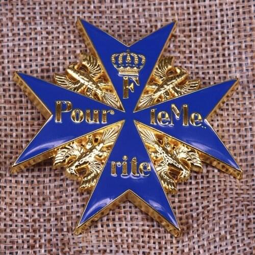 Blue Marx Medal Badge Brooch Glory Copper Patriotic