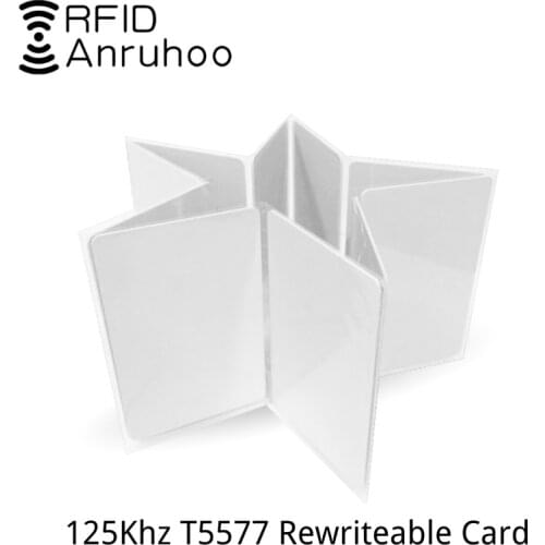 100PCS RFID Smart Chip Card 125Khz Rewritable Access Control Key EM4305 T5577 Can Clone Copier Tag Token Keyfobs