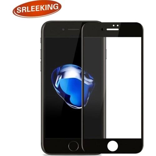 SRLEEKING 3D Tempered Glass for iPhone 7 Screen Protective Film Ultra Thin Full Screen Front Protector Film for iPhone 7