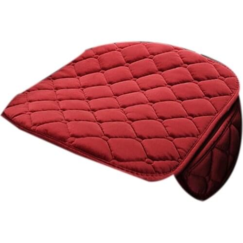 Universal Anti-Slip Car Seat Cover Winter Warm Front Rear Chair Plush Cushion Auto Breathable Protector Mat Pad