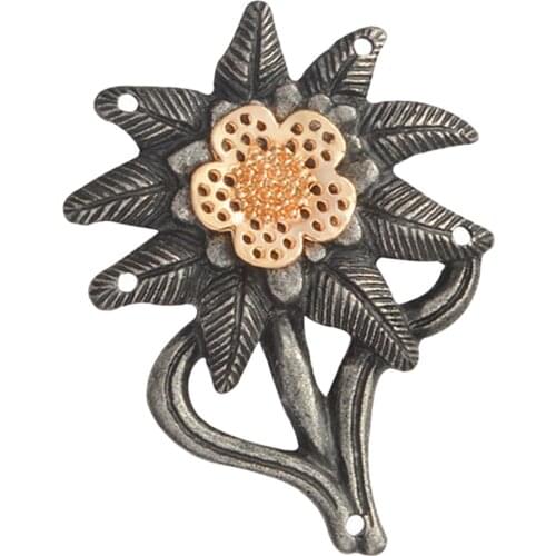 Vintage Brooch Pin Edelweiss Badge Medal Flower Lapel Stick Pin for Hat,Bag,Suit, Xmas Brooch for Wedding Prom