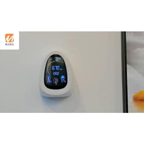 WIFI Portable Combo co2 and fire smoke detector Air quality Carbon dioxide meter mini CO2 analyzers smoke alarm CO2 monitor