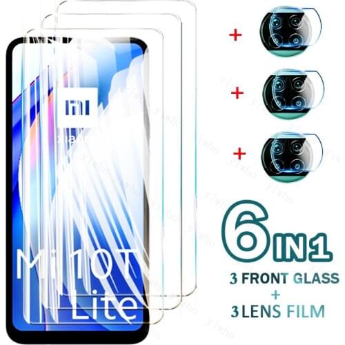 Tempered Glass for xiaomi 10t lite phone Cases Full Camera Screen Protectors Lens Cover for xiao mi xiomi xiami 10tlite light 5G