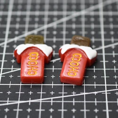 1pcs/lot resin flat back simulation food red chocolate 28mm Cabochons Hair Bow Center Card Frame Making Craft DIY