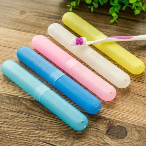 1pcs Portable Travel Hiking Camping Toothbrush Box Tube Cover Protect Case Holder