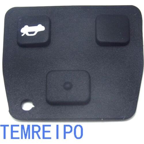 2pcs/lot Replacement 2 Button / 3 Button Car Remote Key Black Pad For Toyota