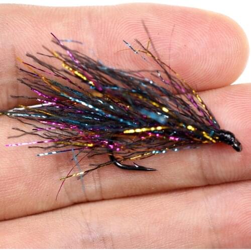 6PCS #4 fishing lures Flasher Streamer Flies Deceiver Teaser Trout Fly
