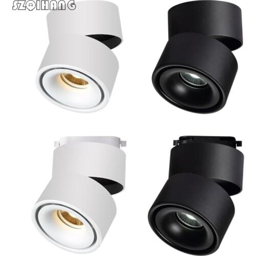 7W 12W 15W Rail track light COB led track light High quality Surface mounted Led ceiling light AC85-260V Warm white light