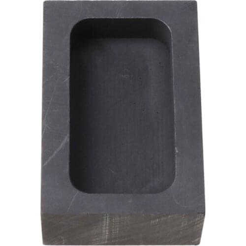 97QE Gold Crucible Graphite Ingot Melting Metal Bar Mold Casting Refining Scrap Tool