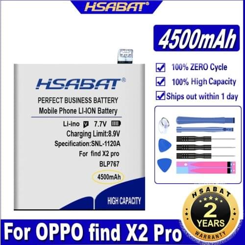 HSABAT BLP767 4500mAh Battery for OPPO find X2 pro Batteries