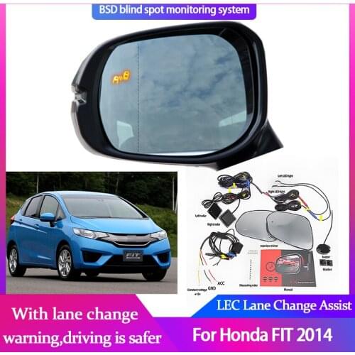 Car BSA BSM BSD for Honda FIT 2014 Blind Spot Radar Detection System Driving Safety Radar Sensor Mirror LED Light Warning