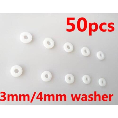 Free Shipping 50pcs 3mm/4mm flat washers gaskets spacers for RC boat shaft spare parts