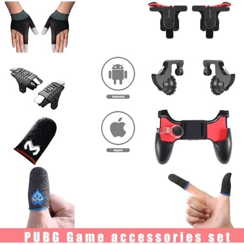 2 Pcs Phone Games Finger Gloves Finger Cover For PUBG Touch Screen Game Trigger Joystick Mobile Controller Gaming Accessories