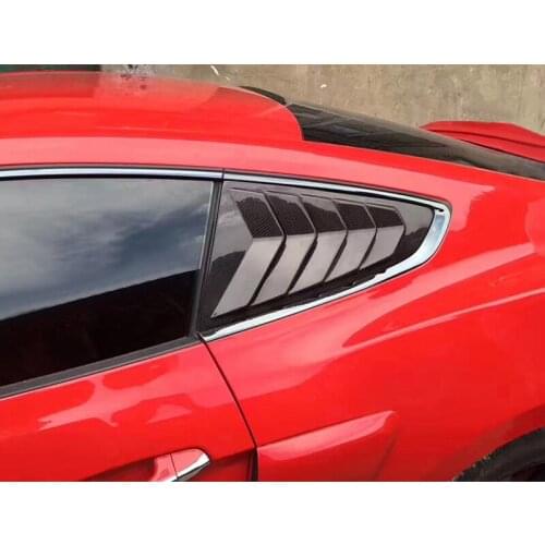 For Ford Mustang 2015-2019 Car Auto Accessories Side Back Window Shutter Decoration Cover Trim car accessories