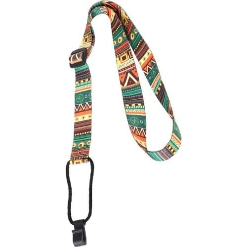 Hawaii Guitar Strap Ethnic Pattern Adjustable Nylon Clip On Ukulele Strap Belt Sling With Hook Ukulele Guitar Accessories 2019