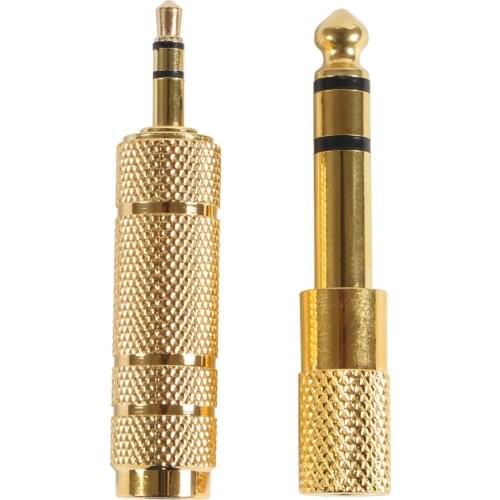 Female to Male Guitar Stereo Headphone Jack Audio Adapter Kit for Jack Amplifier or stereo amplifie 3.5mm to 6.5mm