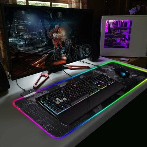 Gaming Mousepad Computer Large Mause Pad Gaming Mouse Pad RGB Mouse Pad Gamer Computer Mousepad Lighting Gaming Large Map