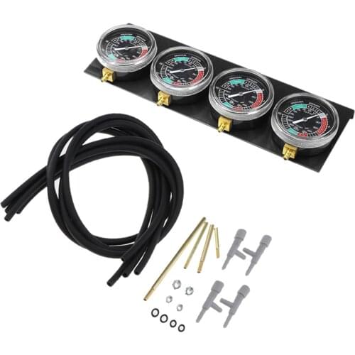 Motorcycle Carb Carburettor Synchronizer Vacuum Balancer Gauge 2 Cylinder Sync Gauges Kit