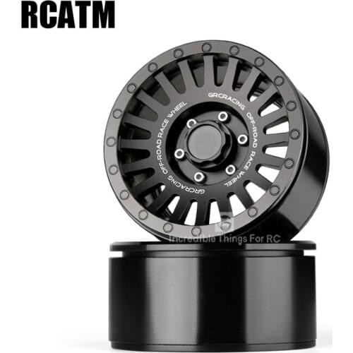 2pcs 2.2 Inch Metal Aluminum alloy Wheel For 1/10 RC Crawler Car TRX4 TRX6 G63 D90 D110 Axial SCX10 90046 TF2